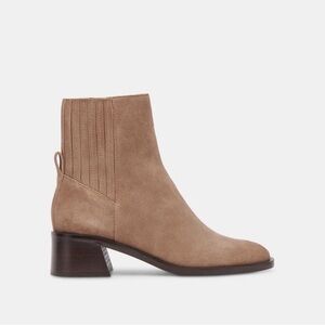 Dolce Vita Tan Suede Ankle Boots